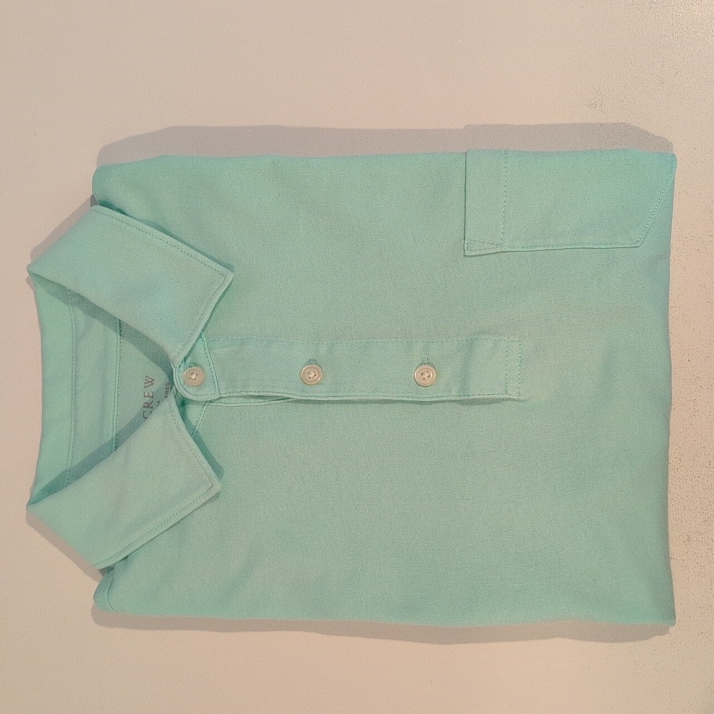 J. Crew Men's M Slim-Washed All Cotton 3 Button Short Sleeve Polo Style #A5540